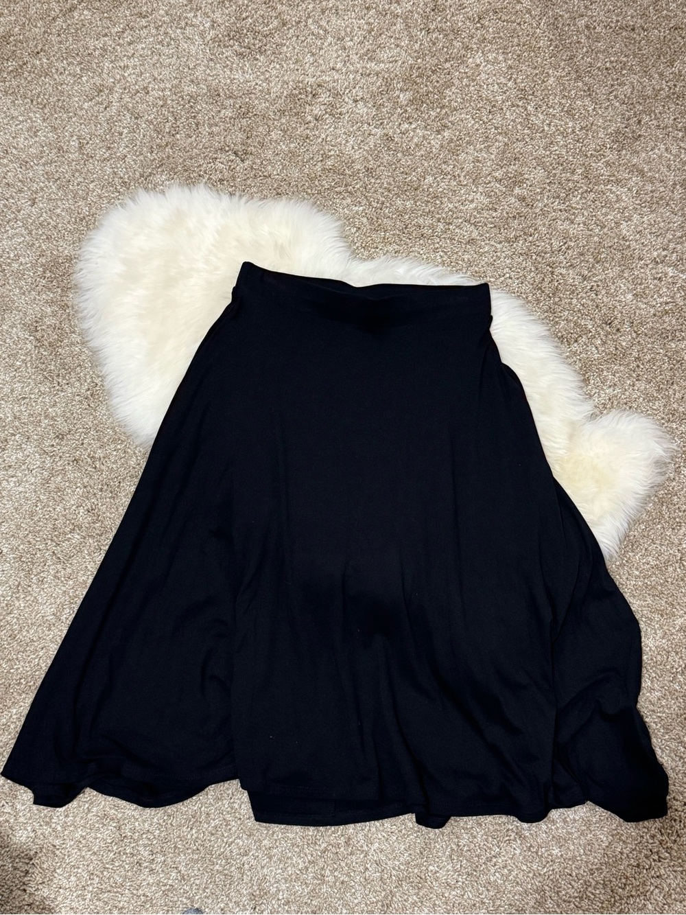 ModCloth Women’s Excellent Attained Knit A-Line Classic Skirt Black Size S - Picture 2 of 3